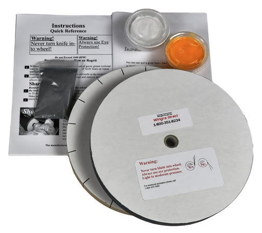 8" x 1" Paper Wheel Sharpening Kit